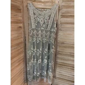 Sundance romantic lace overlay dress.  size 12